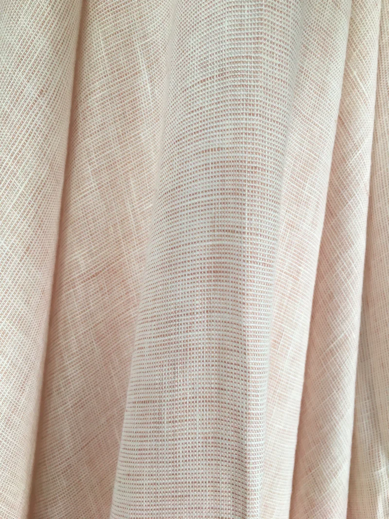 Gardinenstoff Lino Melange - salmon 300 cm